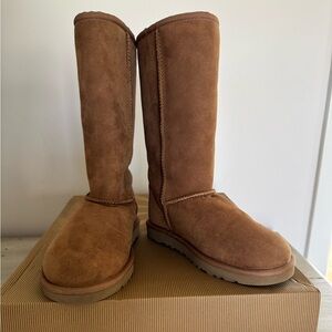 LIKE NEW!!! UGG Chestnut Tall Suede Boots